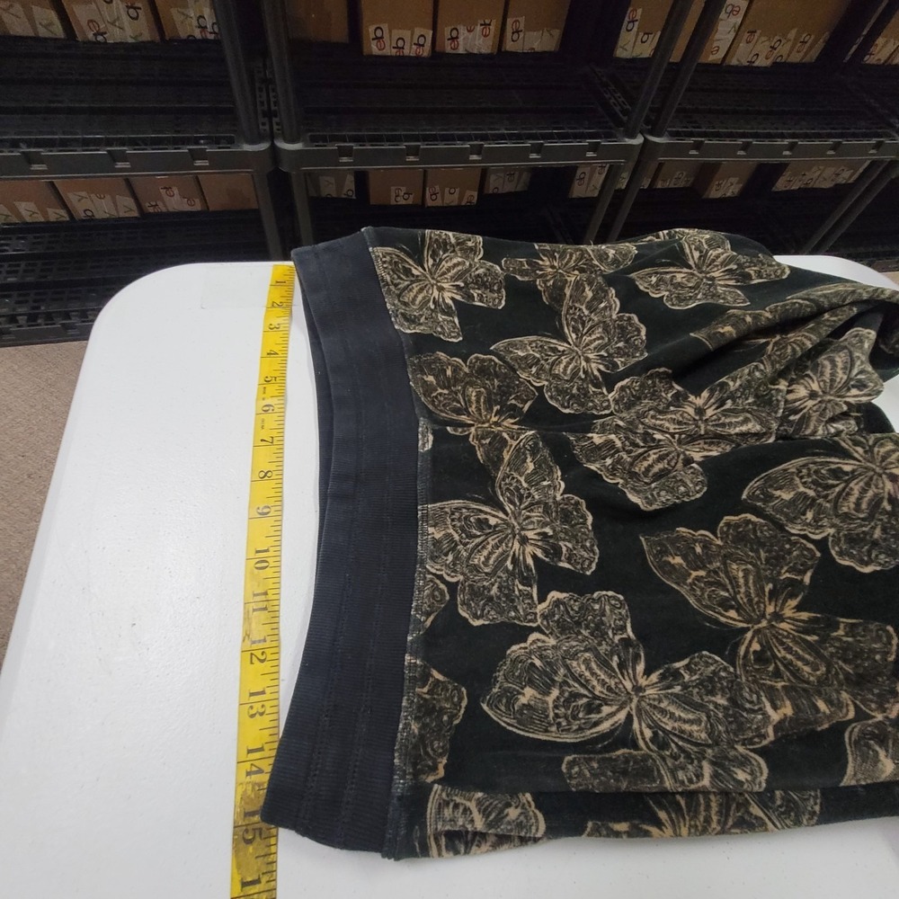 Johnny Was Black Velvet Butterfly Zip Hoodie & Joggers Set - Picture 12 of 16